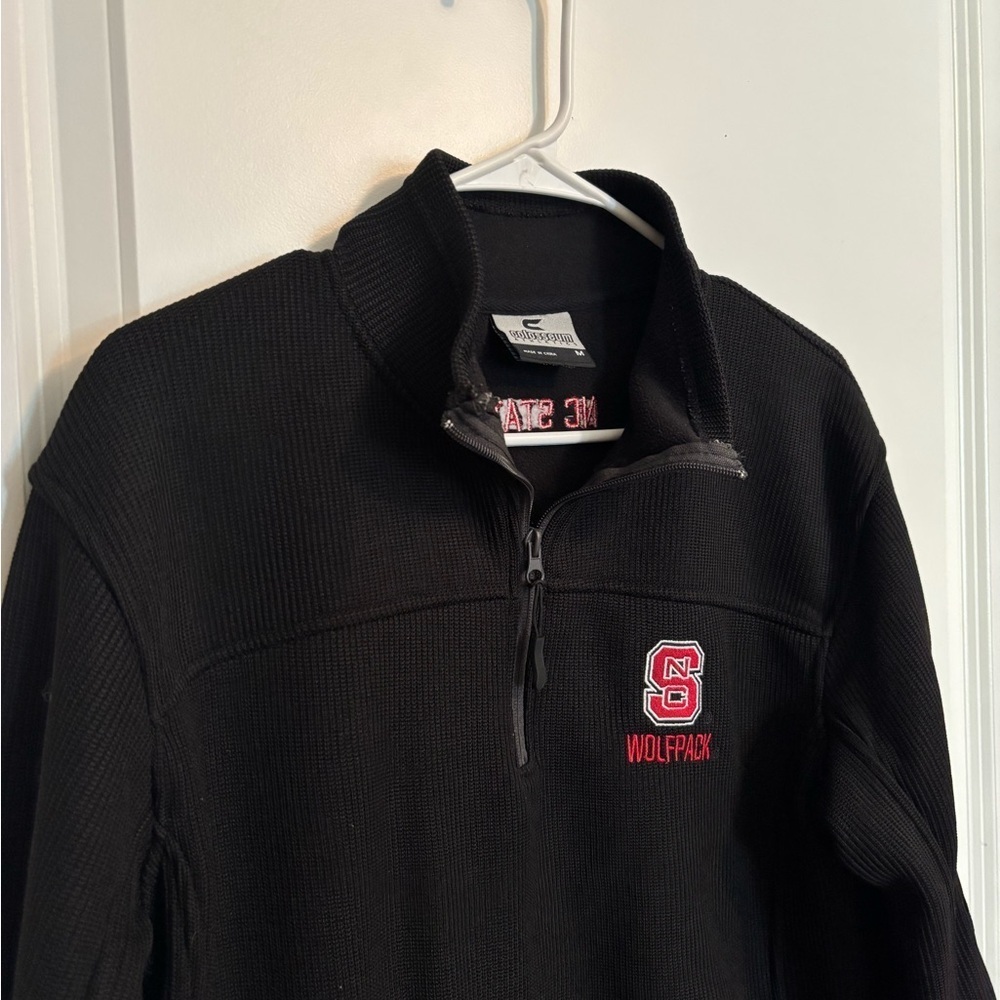 Black NC State Wolfpack Quarter-Zip Pullover - Picture 2 of 8
